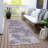 Machine Washable Indoor/Outdoor Xhevrie Purple Rug-1262337936
