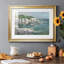 White Sea Cliff I, reproduction encadrée de qualité supérieure - prête à être accrochée-729028997-729051840-729051855