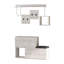 Hall Tree Bench with Shoe Storage and Coat Hooks-24383766