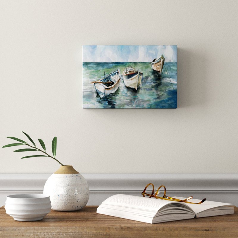 «Caught At Low Tide II», reproduction, H 12 po x l 18 po x 1,5 po, Toile tendue