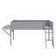 Lit mezzanine en bois avec bureau et DEL-805568464
