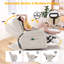 Fauteuil inclinable de massage pivotant surdimensionné avec chaleur et vibration-834789659