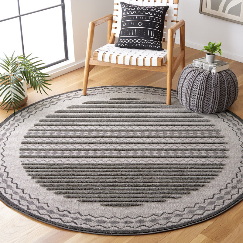 Urban Performance Geometric Rug, Round 6'7"
