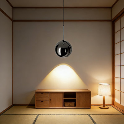 Modern Adjustable Pendant Light With 90-Degree Rotation, Black Globe Chandelier For Kitchen Island, Dining Room, Bedroom, And Ceiling Lighting Fixtures