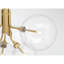 Lustre 6 lumières Meridian en laiton naturel-467454783