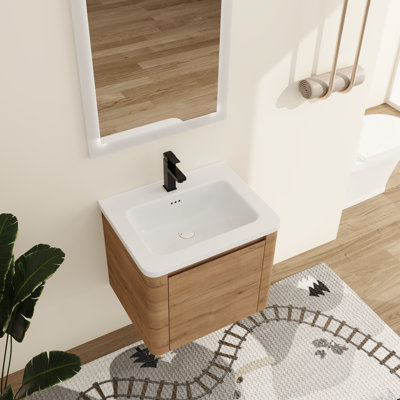 Ensemble de meuble-lavabo simple 24 po avec plateau en céramique Narnby