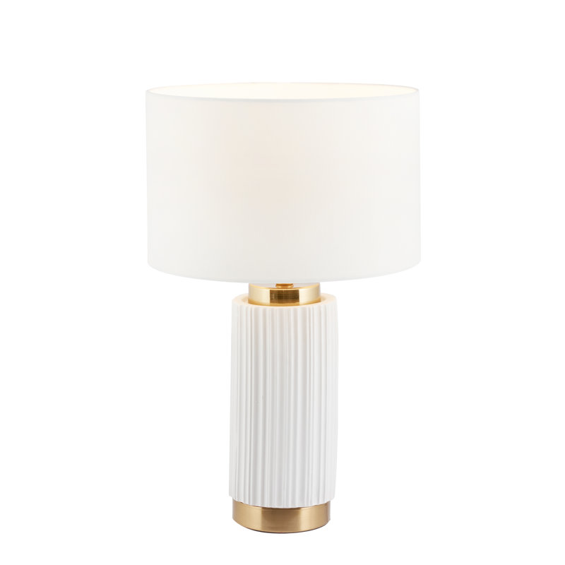 Ionic Ceramic Table Lamp, White