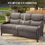 Ensemble de conversation de patio en osier tissé à la main pour 5 personnes avec chaises pivotantes, coussins en oléfine de 5 po-123855014-123855015