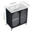 Meuble-lavabo autoportant de 30 pouces avec comptoir en céramique-284581928