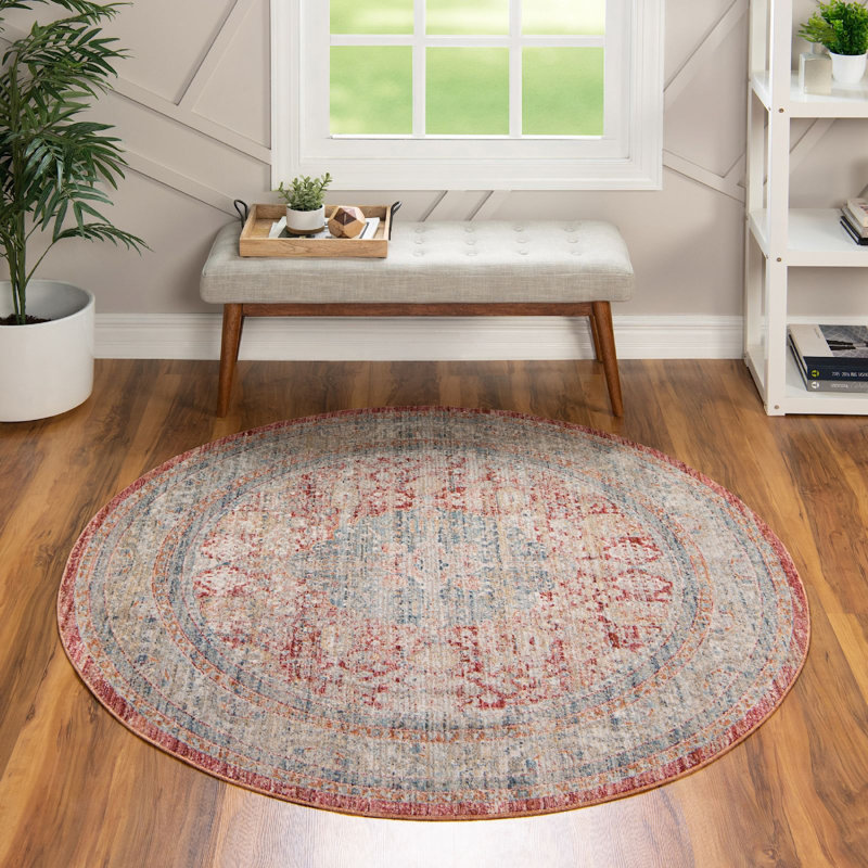 Gabbs Oriental Indoor Rug, Round 5'3"