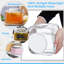 Paquet de 2 bocaux en verre de 1 gallon avec poignées en acier, grandes bouteilles de cuisine pour cornichons, produits secs 130 oz