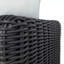 Montecito Woven N-Dura Resin Wicker Outdoor Lounge Chair - Onyx-445133025-445133048