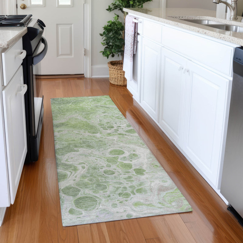 Premium Machine Washable Varroville AMF1705 Abstract Rug, Runner 2'3" x 7'6"