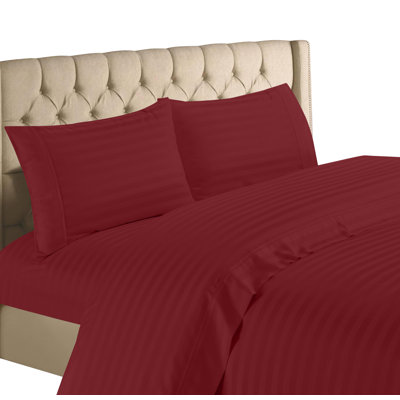 Egyptian Cotton Striped Sheet Set