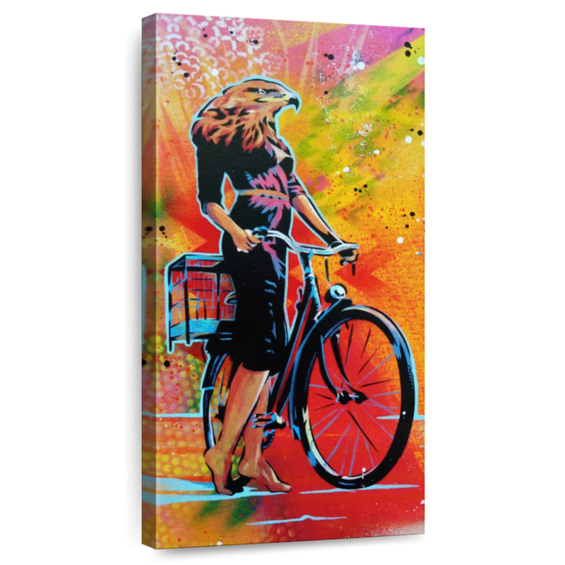 Cycle Roaring, 36" H x 18" W