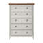 Armoire commode beige à 5 tiroirs pour un rangement facile