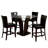 Bardia 5 Piece Counter Dining Table Set