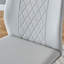 Ensemble de salle à manger en MDF à motif de marbre avec 6 chaises en polyuréthane-1445793386
