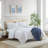 Nautica Embossed Sunflower Reversible White Queen Comforter Bonus Set-114842206-114842204