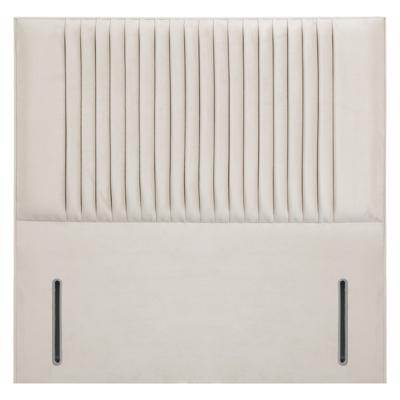 Rine Upholstered Headboard, Kingsize (5'), Plush Cream, Velvet