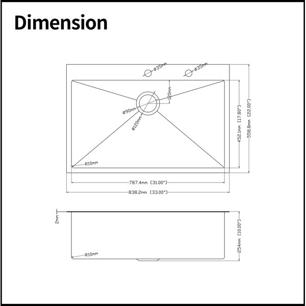 Dimensions du produit