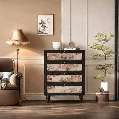 Armoire de rangement en bois de frêne