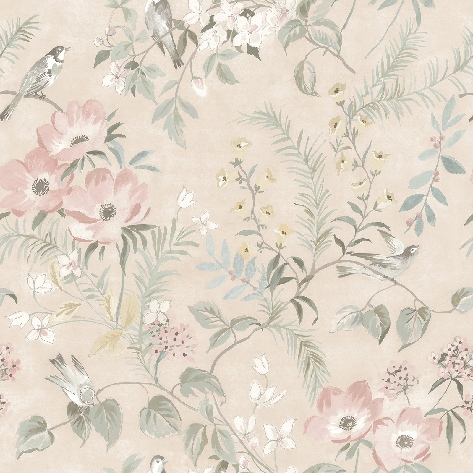 Harton Wallpaper Roll, Pink