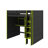 Full Size Wooden Gaming Loft Bed Featuring Desk, Storage Shelves & Built-In Ladder, Equipped With Storage Closet-1419426143