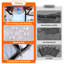 6 Pack Clear Storage Bags for Comforter, Clothes & Bedding, 40L