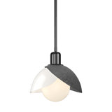 Brooklyn 1 - Light Single Geometric Art Glass Pendant