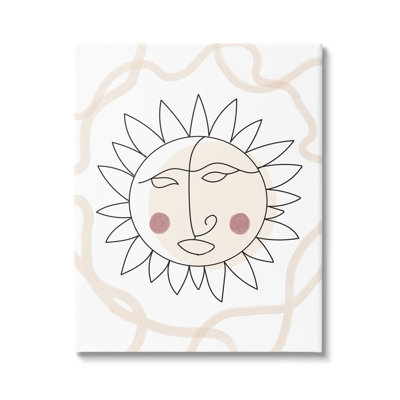 Boho Sun, dessin de raies solaires par Lil 'Rue - impression