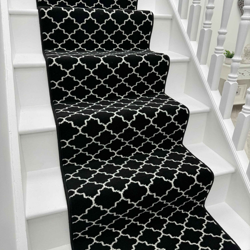 Stair Runner Geometric Area Rug, Runner 60 x 450 cm