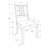 Dining Chair, Side, Upholstered, Kitchen, Dining Room, Pu Leather Look, Wood Legs, Brown