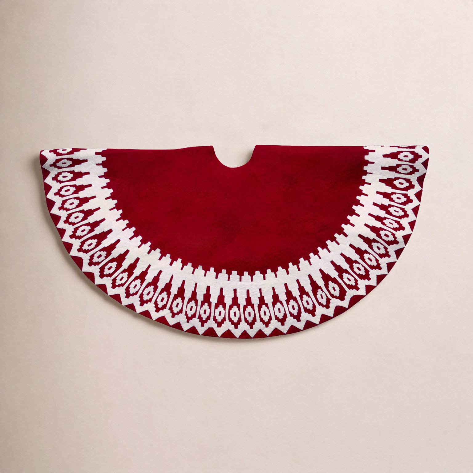 Handmade Wool Tree Skirt