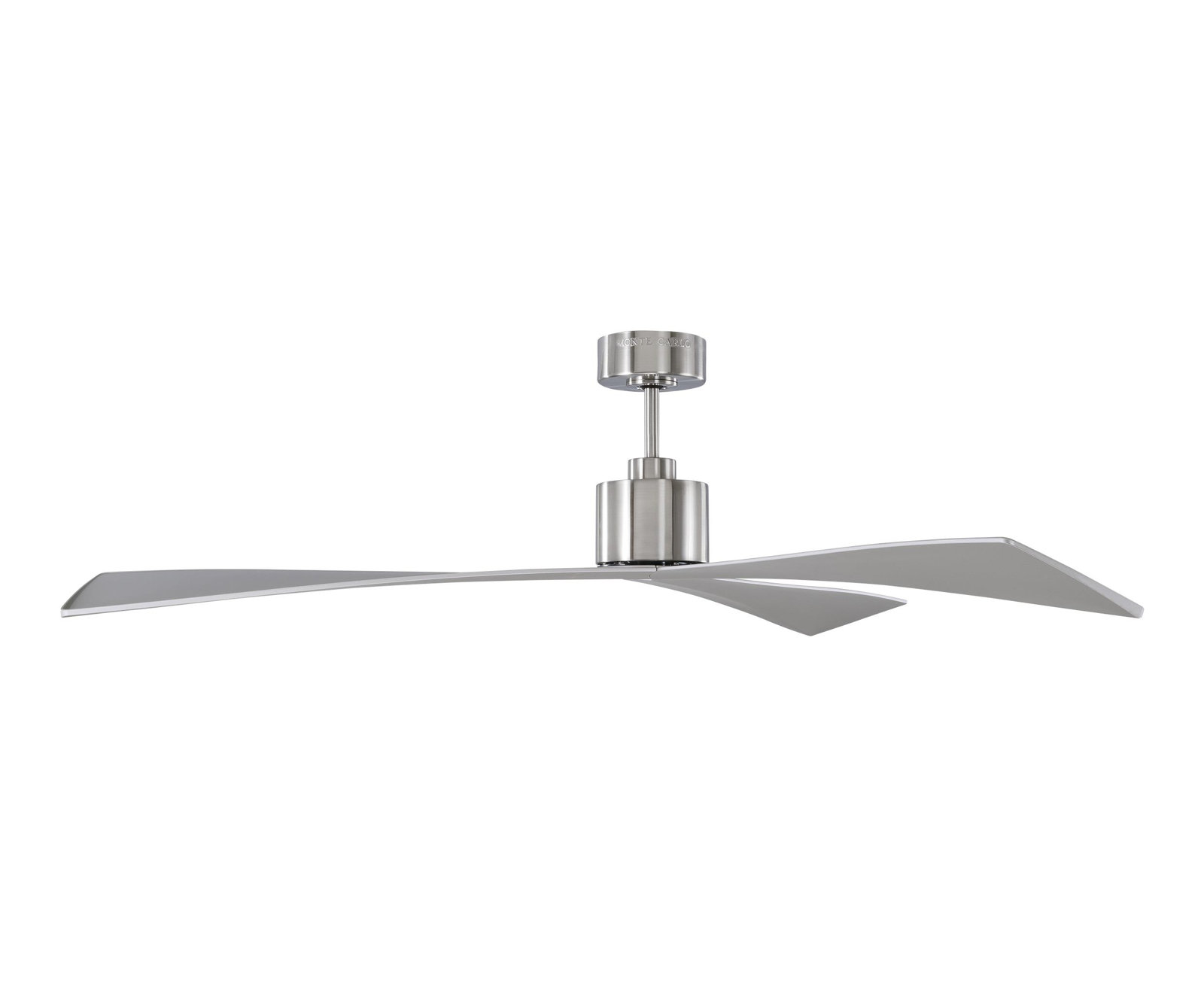 Mirage Ceiling Fan, Burnished Brass with Matte White Blades, 60"