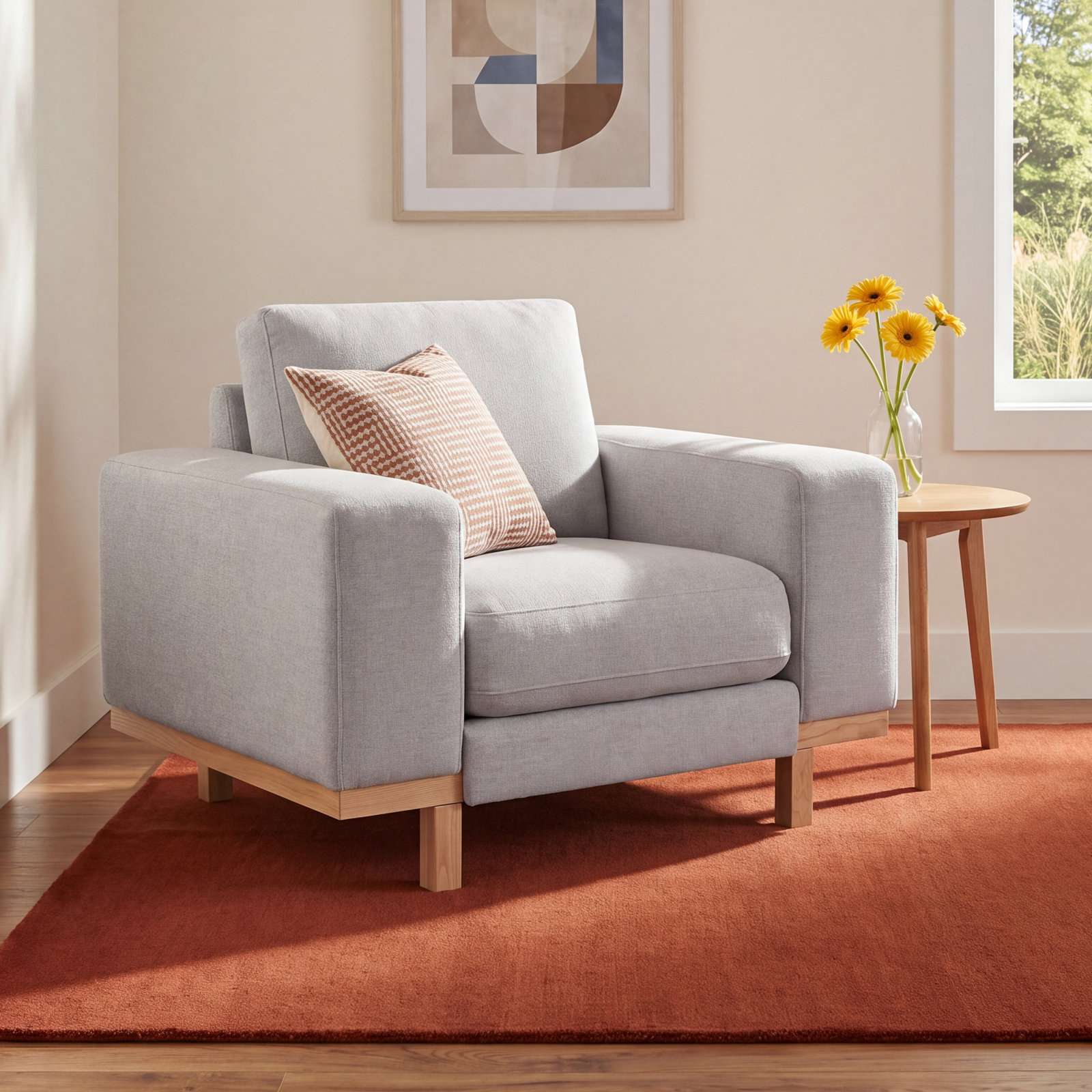 Arnette Armchair, Brent Cloud Basketweave