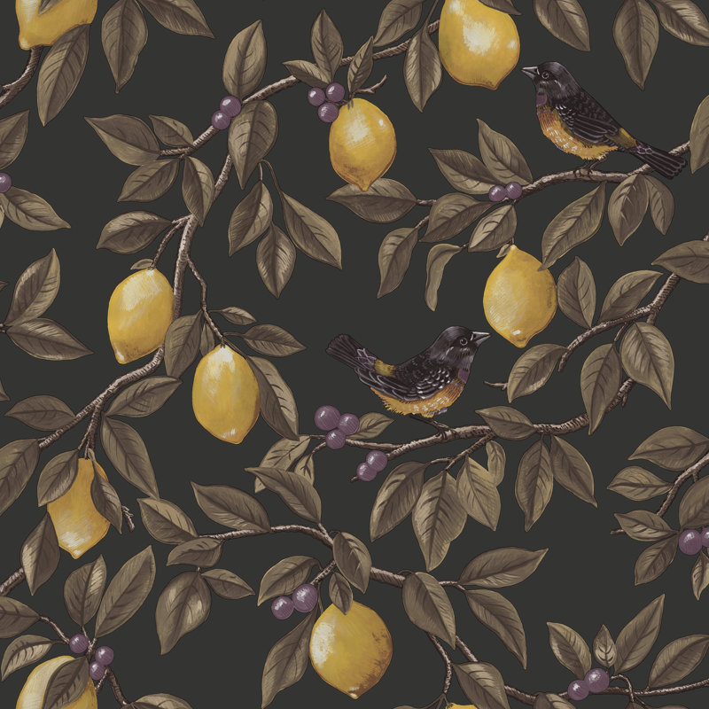 Papier peint non collé Ponderosa, Gris anthracite