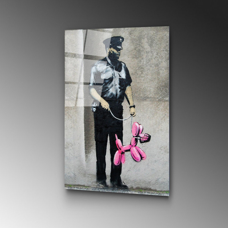 Boze 1 Piece Wall Art on Glass