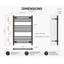 Heated Towel Rail 77cm x 50cm-470124831