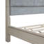 Structure de lit Aster Mid-Century en bois massif avec tête de lit et pied de lit rembourrés Aster-127549763