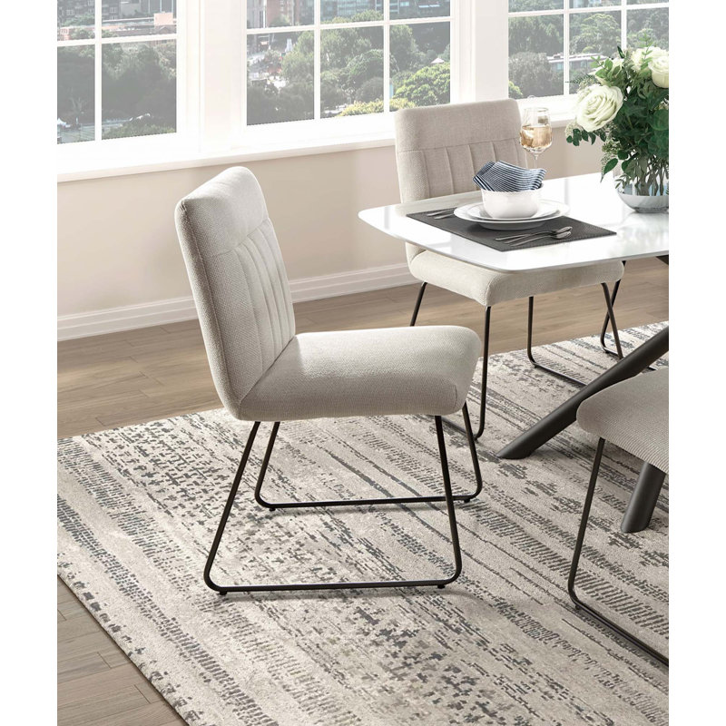 Upholstered Side Chairs 2Pc Set
