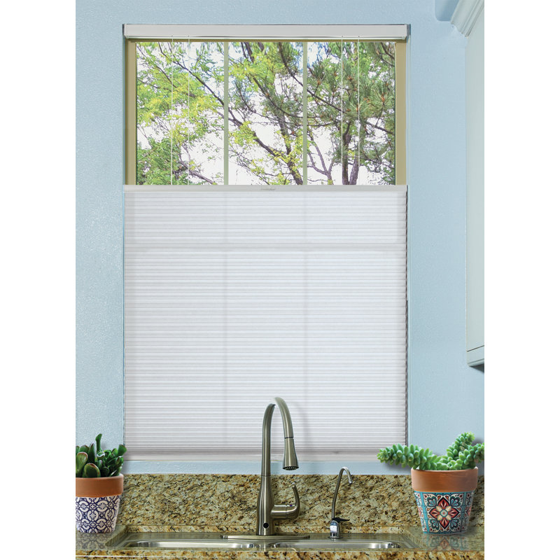 Cordless Semi Sheer Cellular Shade, 48"L, 65.5"W, White
