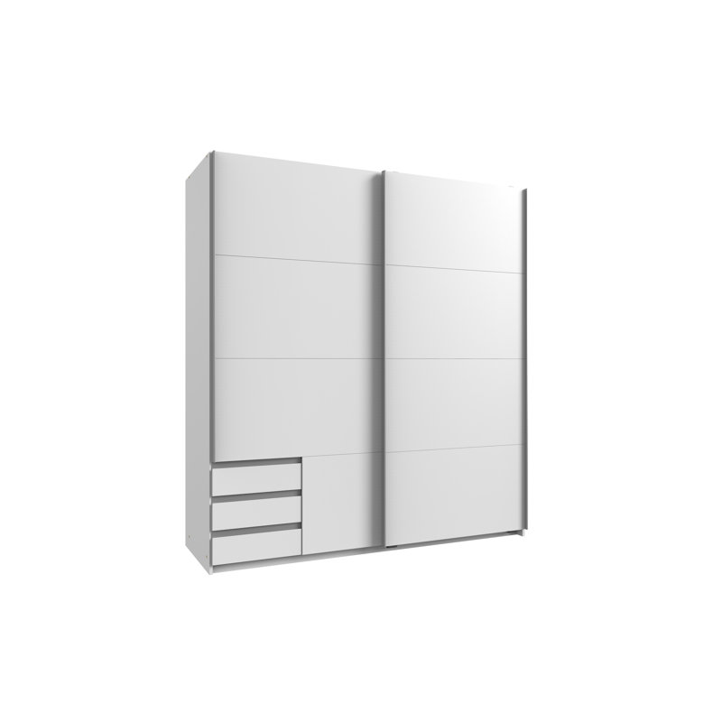 Isam Sliding Door Wardrobe, White
