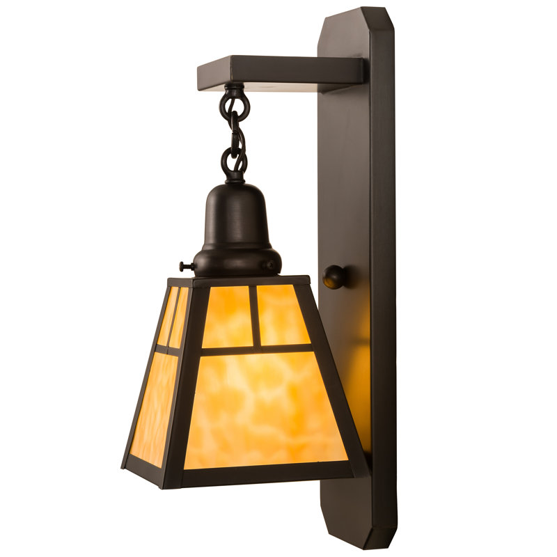 Handcrafted Solid Brass 1-Light Outdoor Wall Sconce