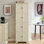 Armoire de rangement haute 72,4 "avec 8 portes et 4 tablettes, bibliothèque
