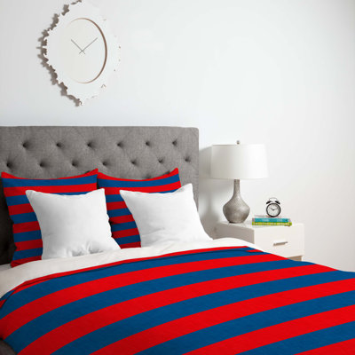 Housse de couette simple à rayures Holli Zollinger