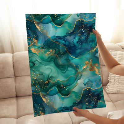 «Abstract Crystal Geode I», reproduction d'art moderne sans cadre