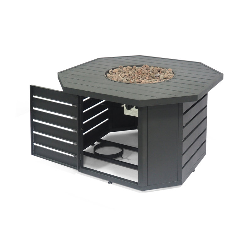 Foyer octogonal en fer 50000BTU