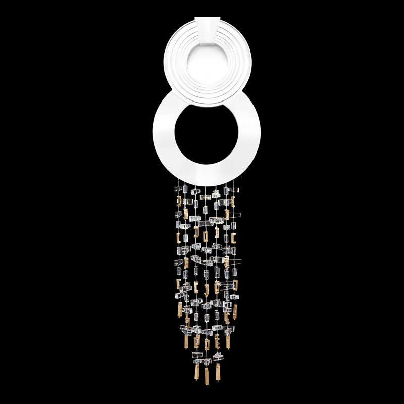 Capri 2 - Light LED Armed Sconce, White Lacquer
