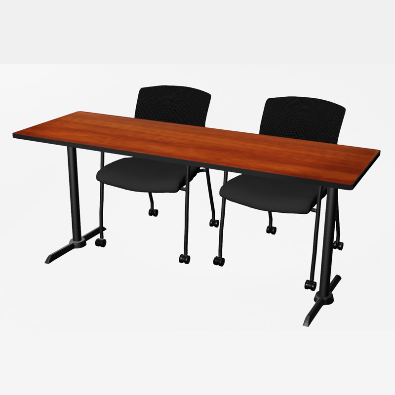 Base et table de formation Cain, Cerise, Noir, H 29 po x L 72 po x l 24 po